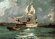 Winslow Homer Sailing Germany oil painting artist